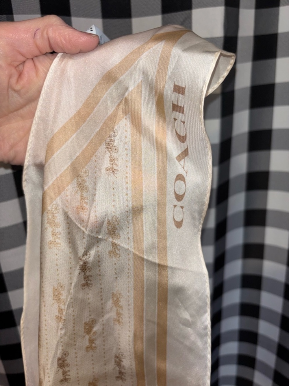 Coach Horse and Carriage Print Scarf NWOT - Picture 2 of 4